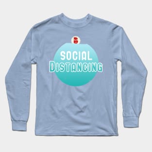 Social distancing like a pro Long Sleeve T-Shirt